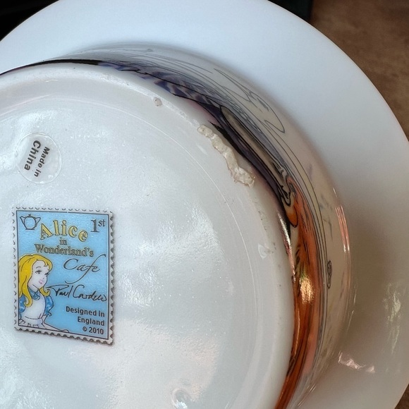 NIB Alice in Wonderland Paul Cardew
2 Piece Baby Set Porcelain Bowl Cup NIB - Picture 10 of 17
